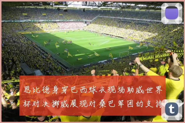 恩比德身穿巴西球衣现场助威世界杯对决挪威展现对桑巴军团的支持